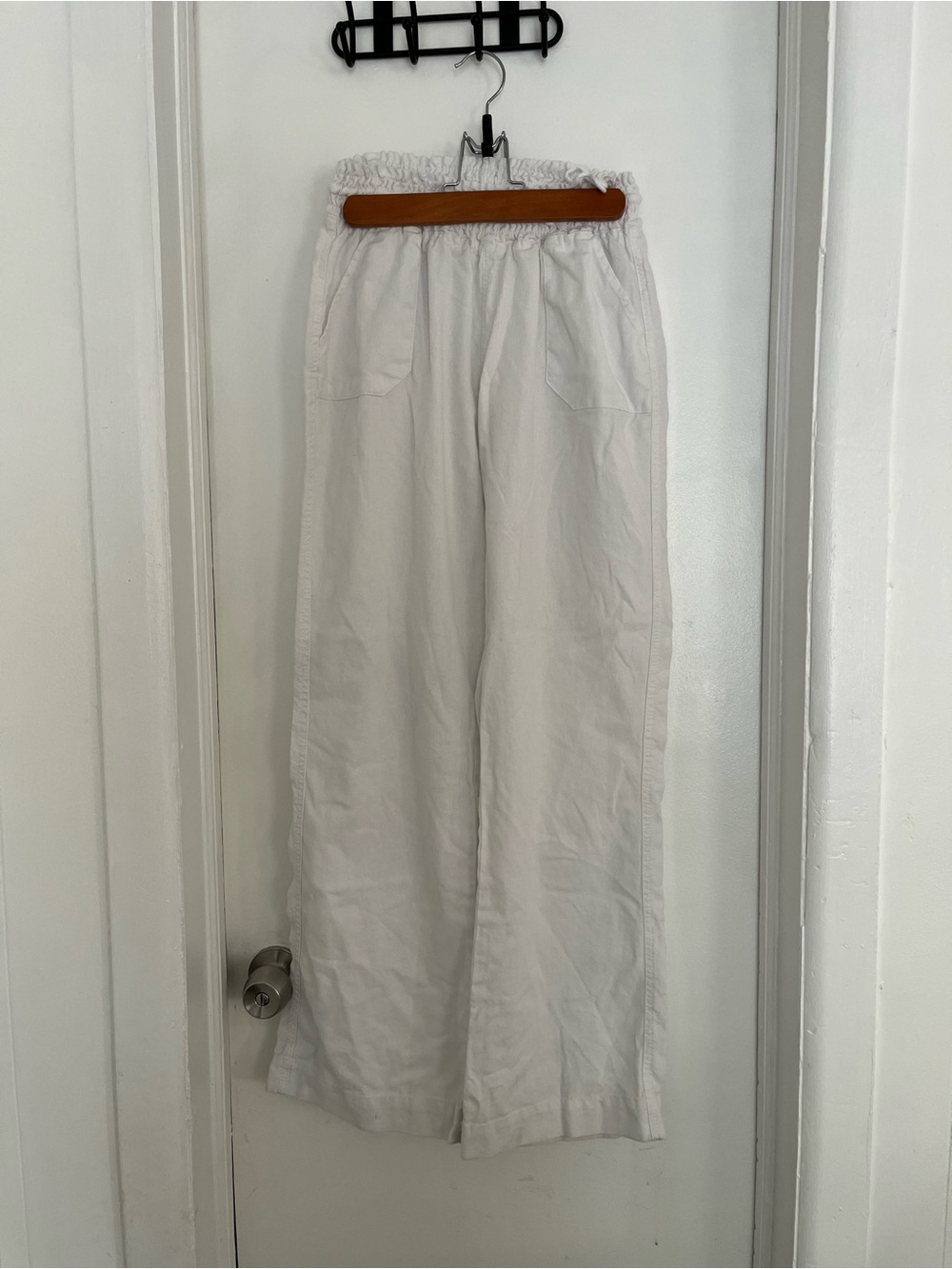 Ci Sono White Wide-Leg Pants